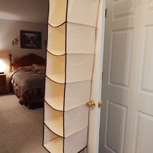 2 Hanging closet storage bins